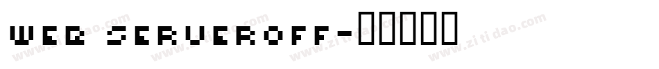 Web Serveroff字体转换